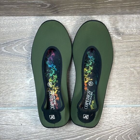 A’Rcopedico Lolita Women's Sz 6.5/EU 37 Green Stretchy Slip On Ballet Flats - Picture 5 of 13